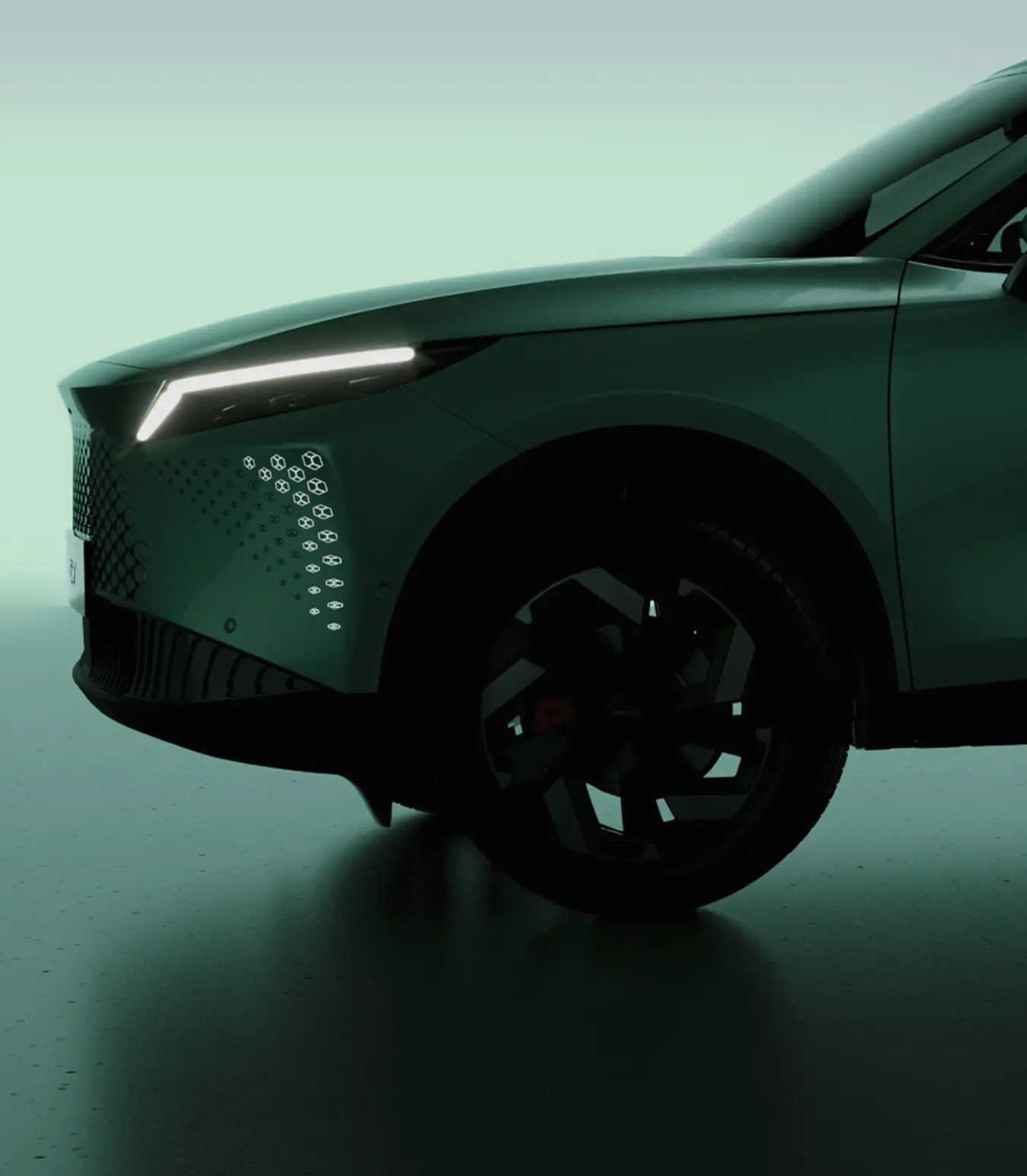 Omoda C7 illuminating LED lighting