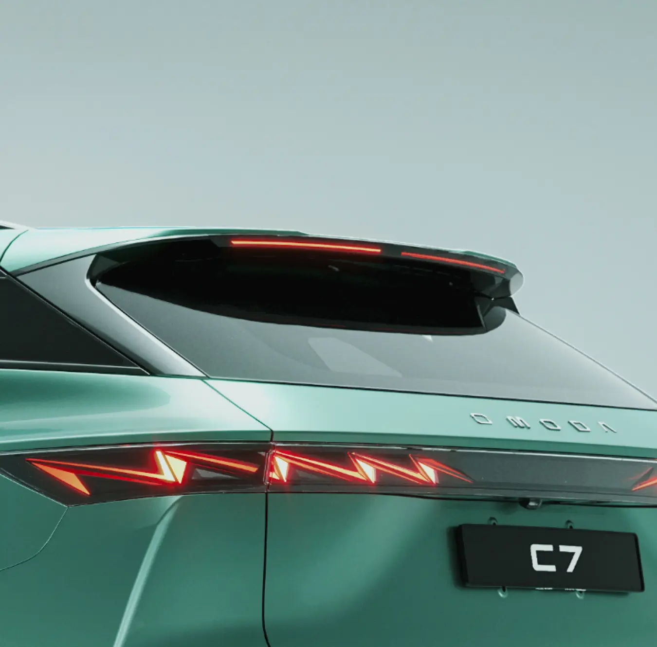 Omoda C7 signature thunderbolt tail lights